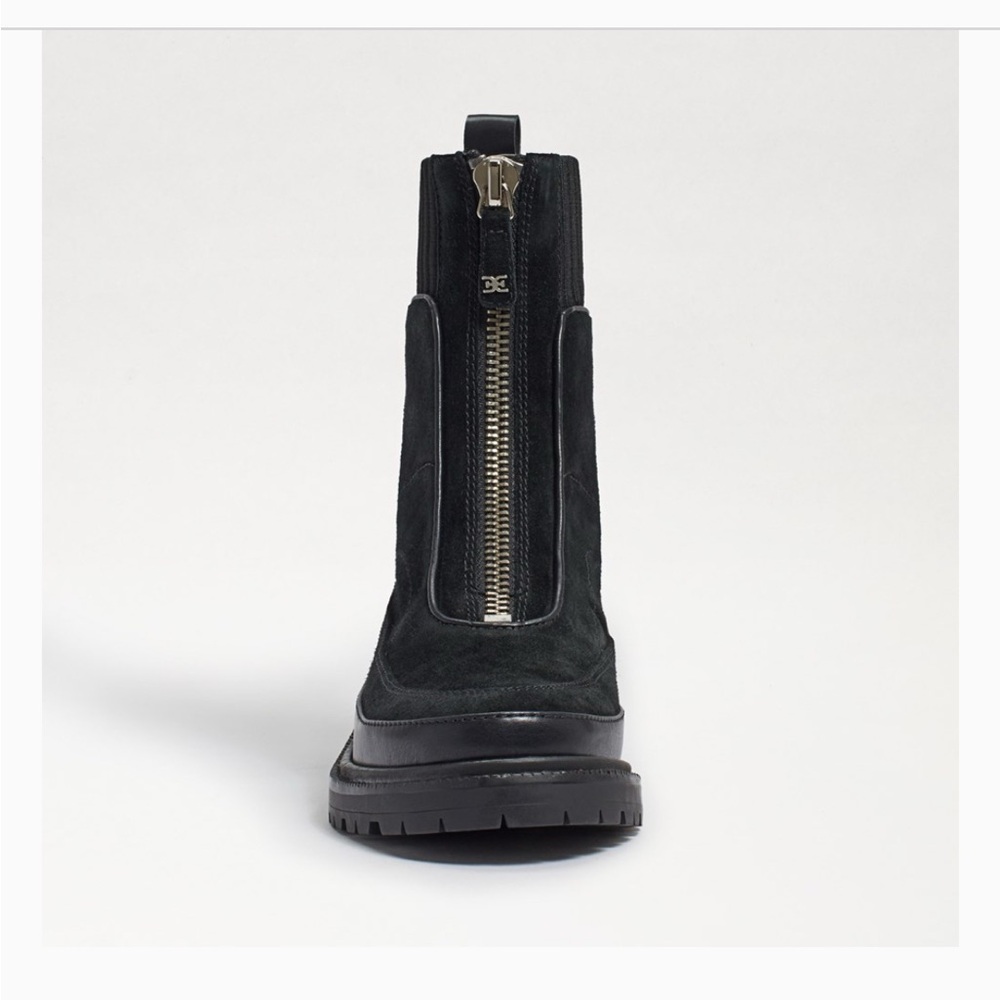 Sam Edelman Black Combat Boots with Chunky Sole - Picture 6 of 6